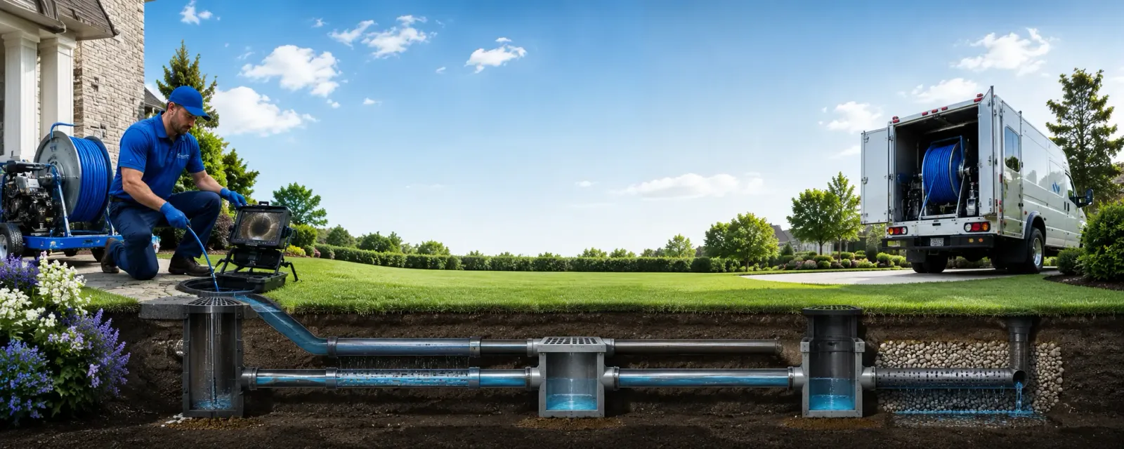 Outdoor drain cleaning information for Avon, OH